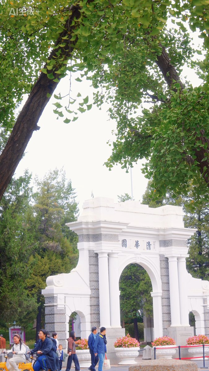 Tsinghua Üniversitesi'nde Sonbaharın Büyüleyici Manzarası