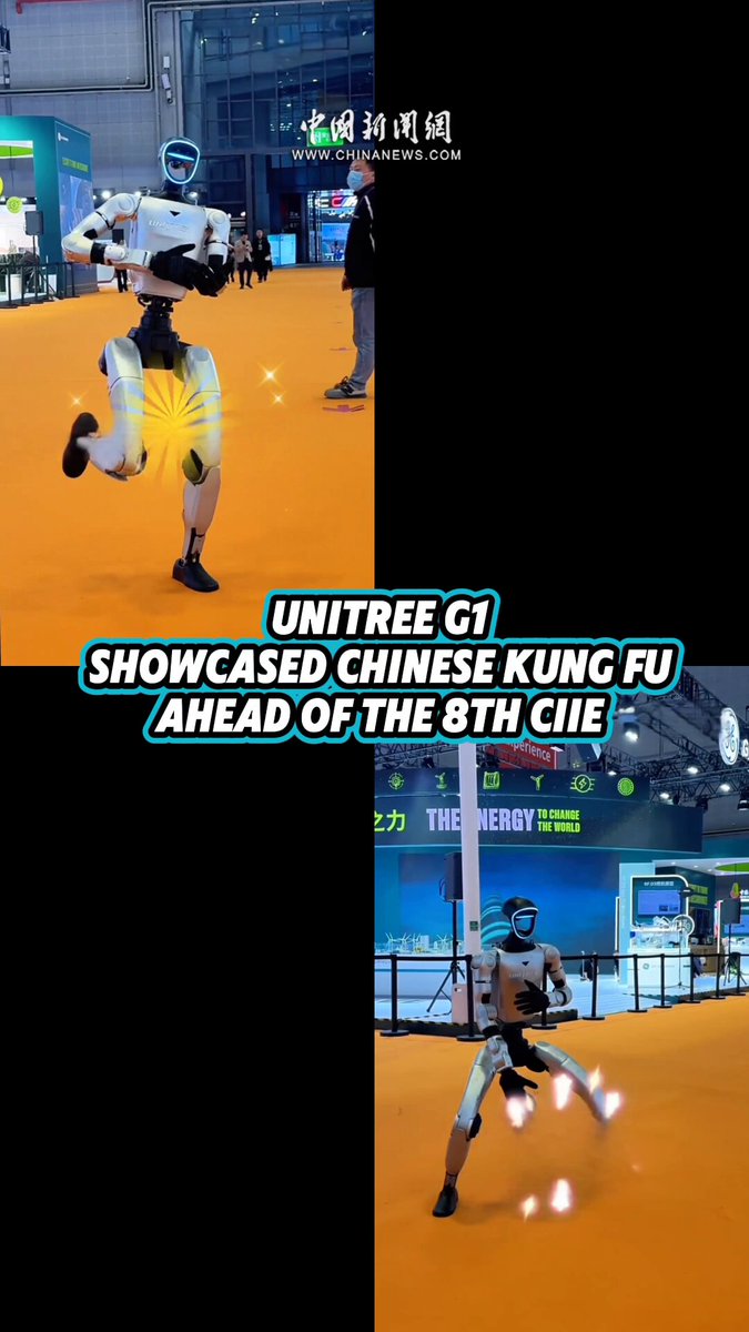 Unitree G1 Robotu, CIIE'de Geleceğin Teknolojisini Sergiledi