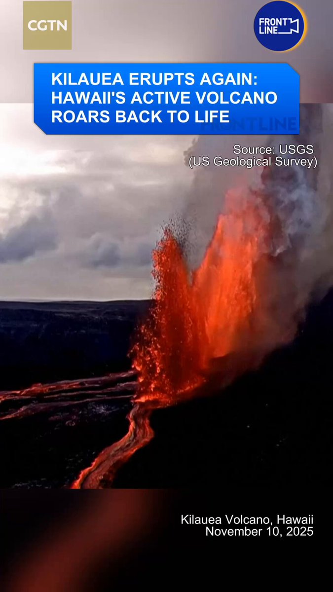 Hawaii'deki Kilauea Yanardağı Yeniden Faaliyete Geçti