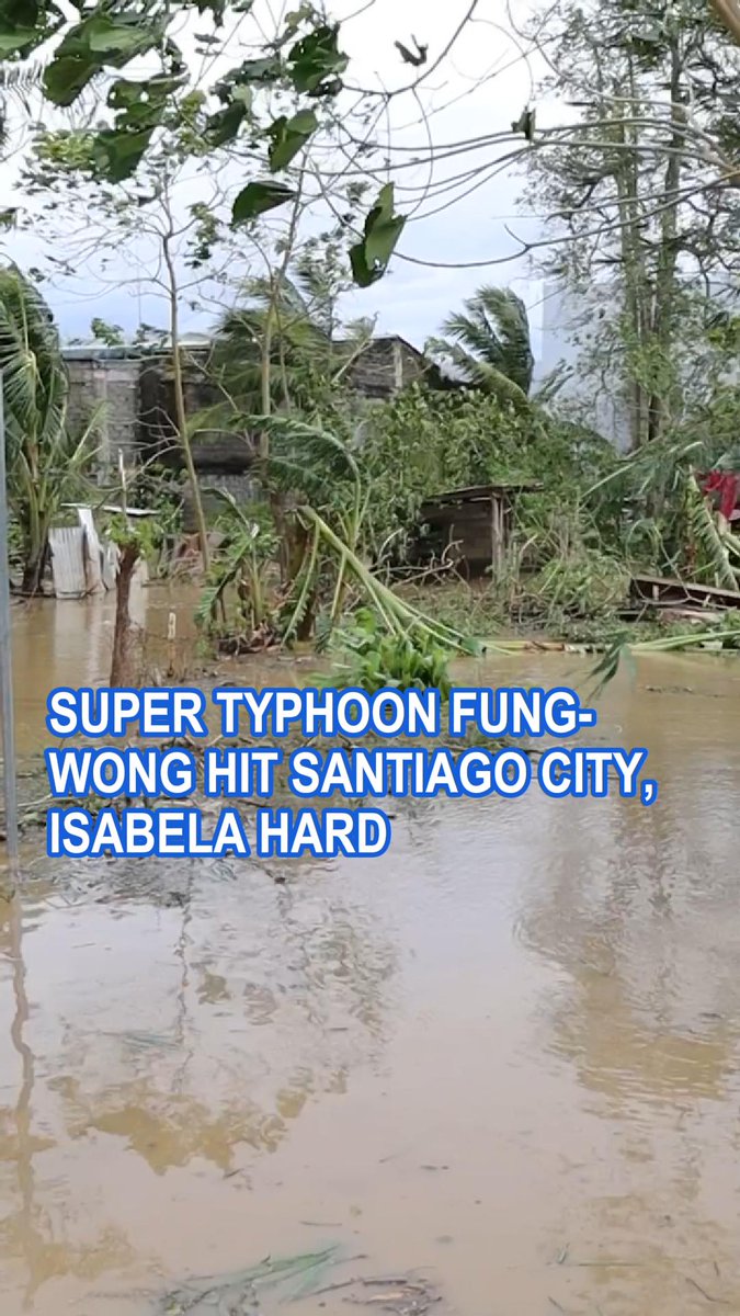 Filipinler'i Vuran Süper Tayfun Fung-Wong, Santiago City'de Ağır Hasar Bıraktı
