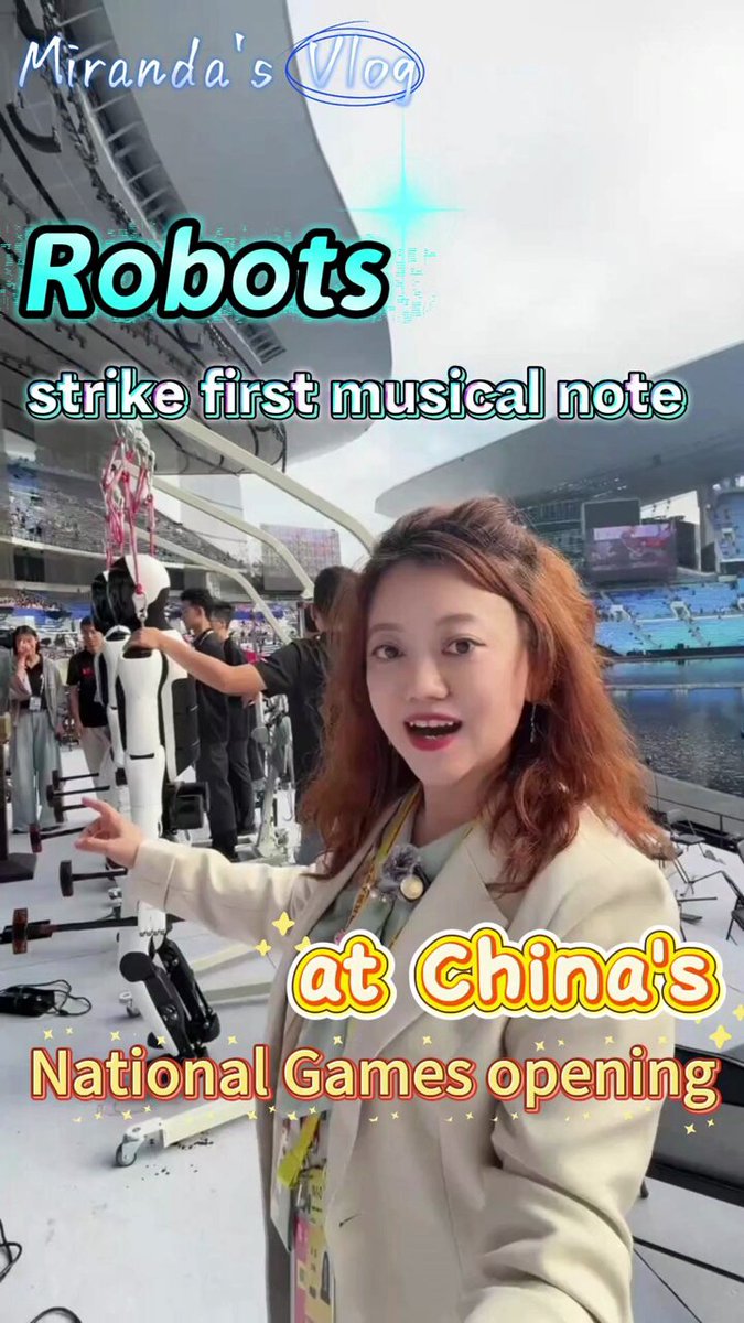 Çin'deki 15. Ulusal Oyunlar'ın Açılışında Robotlar Orkestraya Eşlik Etti