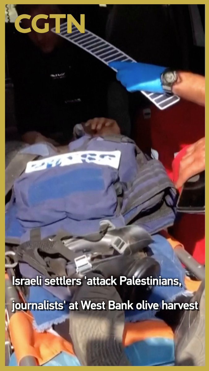 Batı Şeria'da Zeytin Hasadı Sırasında Yahudi Yerleşimcilerden Filistinli Gazetecilere Saldırı