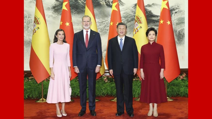 Çin ve İspanya Liderleri Beijing'de Bir Araya Geldi