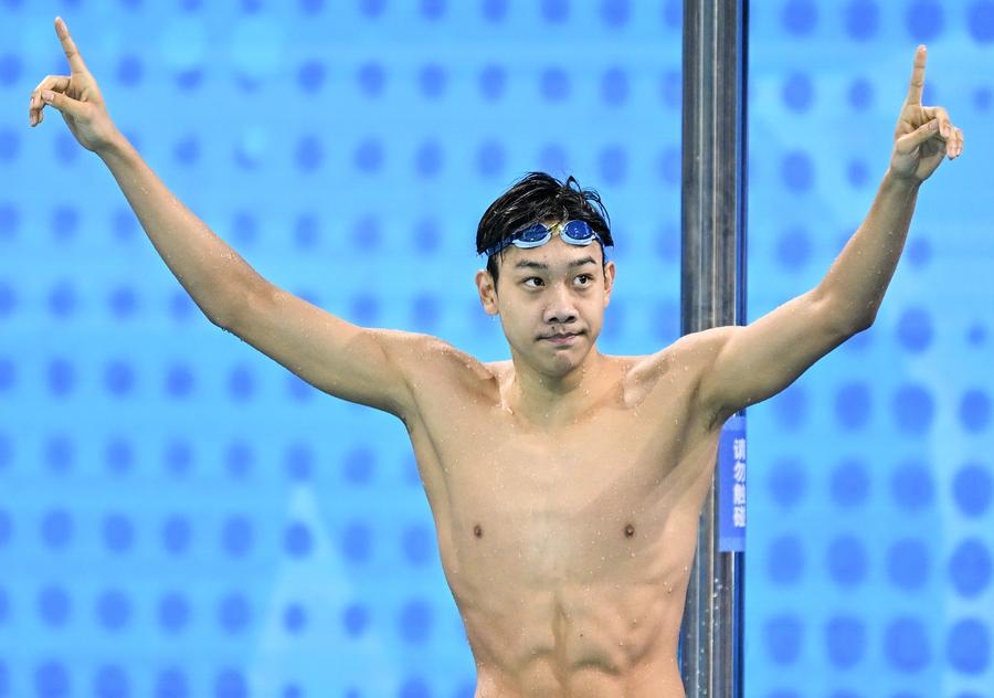Genç Yüzücü Zhang Zhanshuo, Ulusal Oyunlar'da Rekor Kırdı