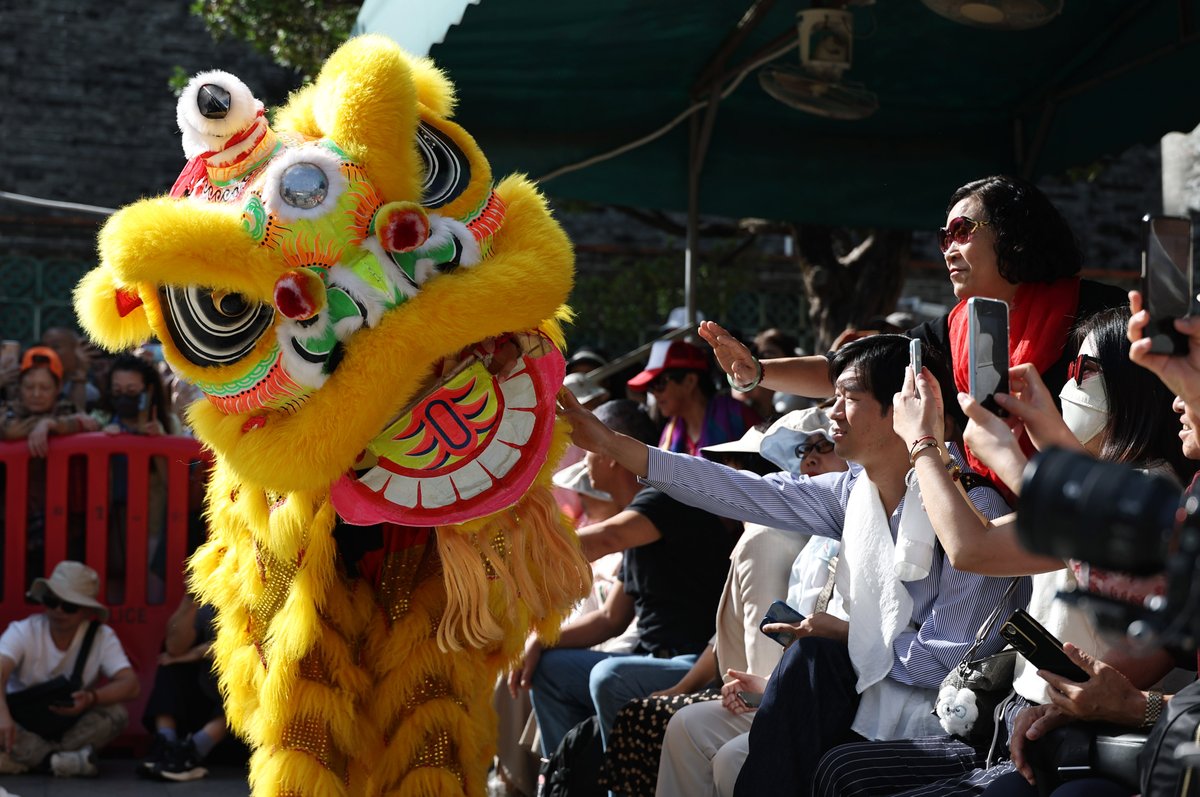 15. Ulusal Oyunlar'da Geleneksel Aslan Dansı Gösterisi İzleyenleri Büyüledi