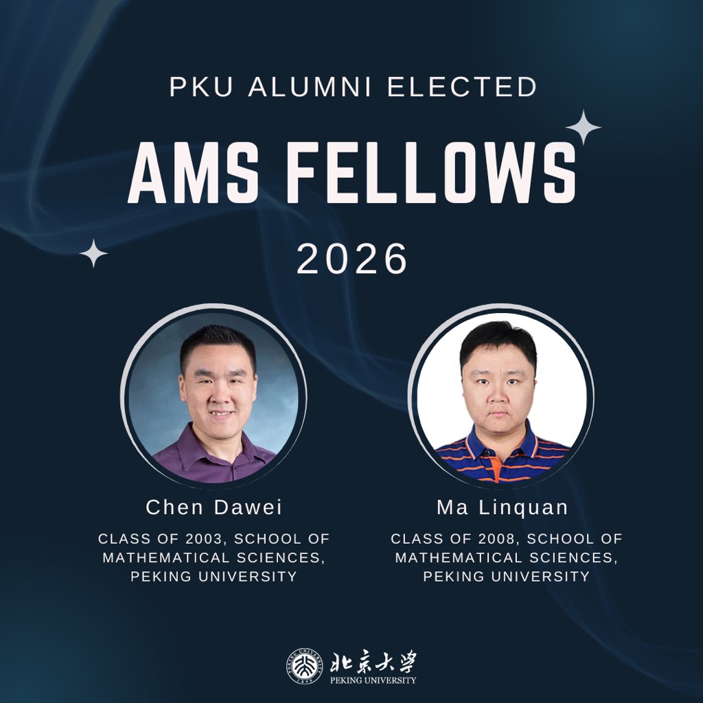Peking Üniversitesi Mezunları Amerikan Matematik Topluluğu Üyeliğine Seçildi