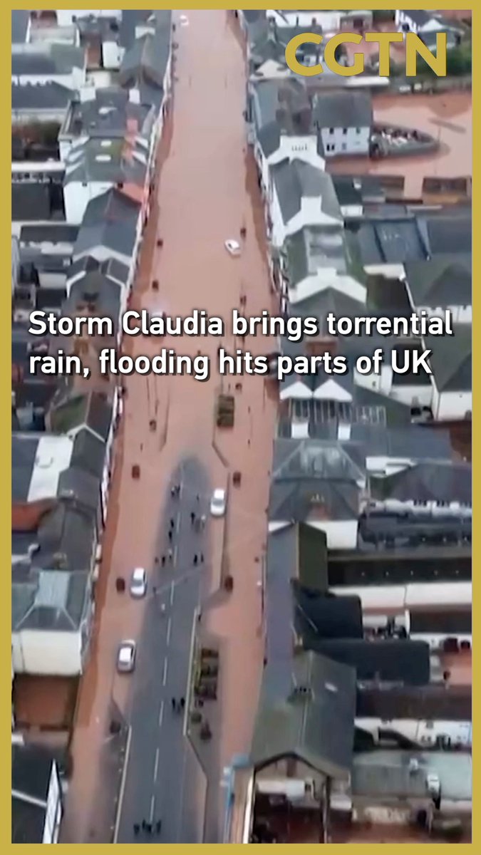 İngiltere'de Fırtına Claudia'nın Yol Açtığı Şiddetli Yağışlar ve Seller