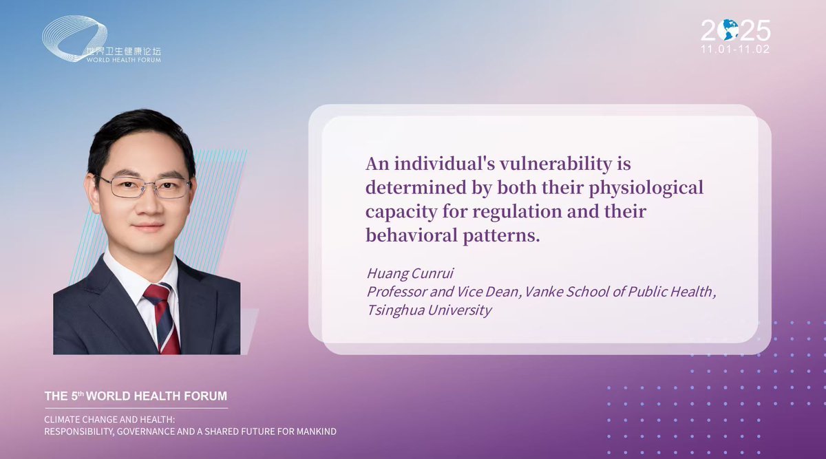 Tsinghua Üniversitesi'nden Profesör Huang Cunrui: İklim Değişikliğine Karşı Entegre Koruma Sisteminin Önemi Vurgulandı