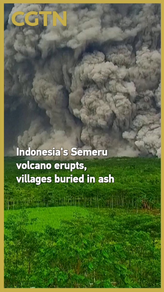 Endonezya'daki Semeru Yanardağı Patladı, Köyler Kül Altında Kaldı