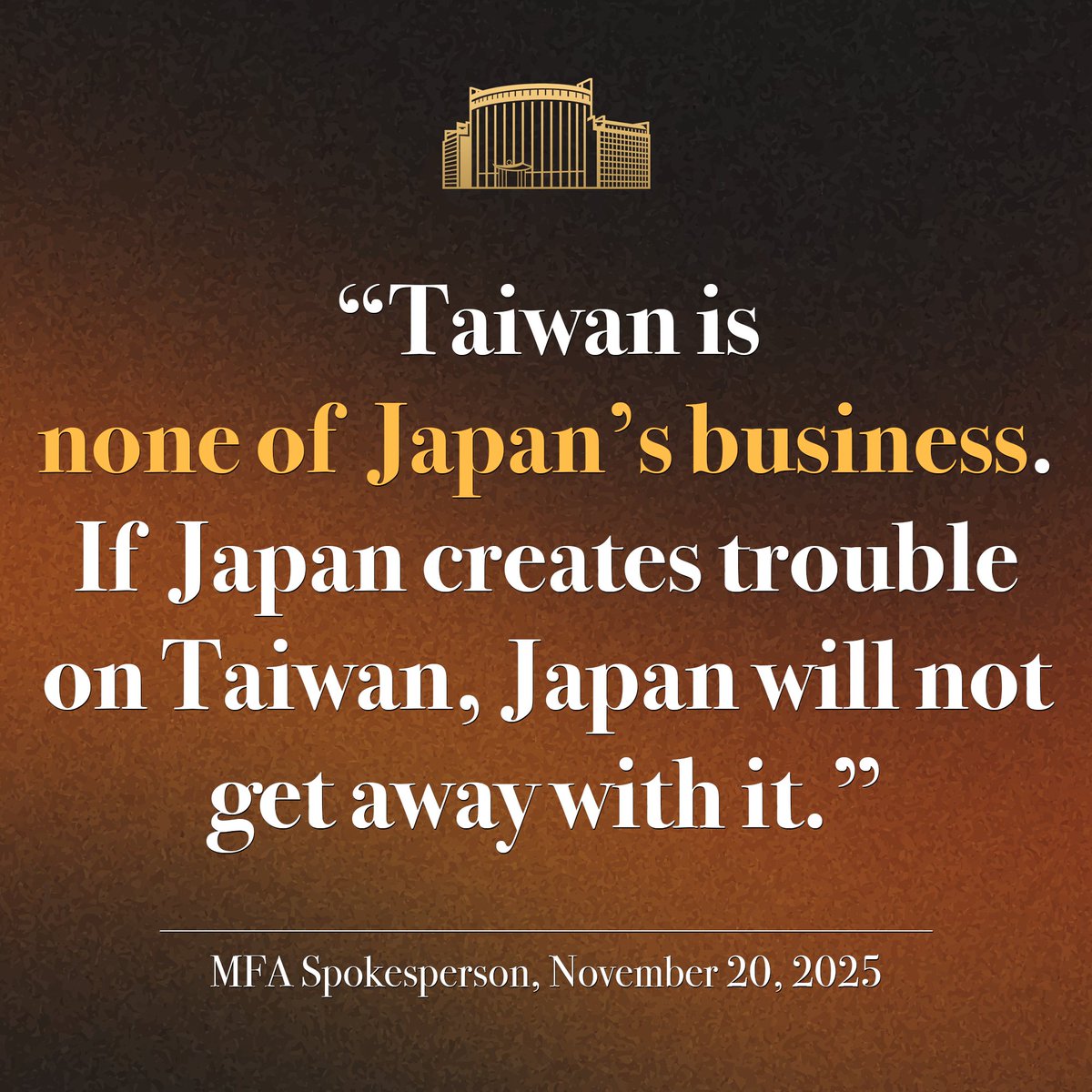 Çin'den Japonya'ya Taiwan Uyarısı: 