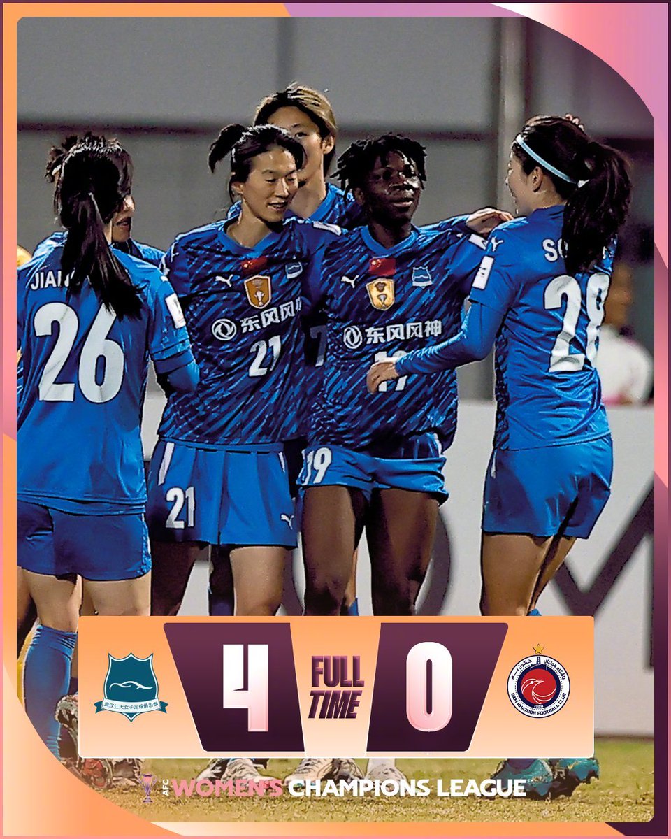 Wuhan Jiangda, AFC Kadınlar Şampiyonlar Ligi'nde Çeyrek Finale Yükseldi