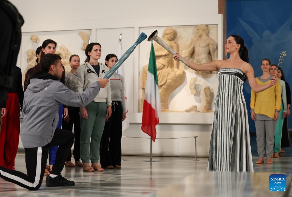 2026 Milano Cortina Kış Olimpiyatları Meşale Ateşleme Töreni Provası Yapıldı