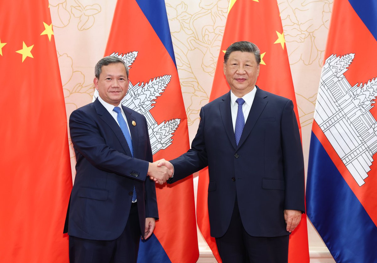 Çin Devlet Başkanı Xi Jinping, Kamboçya Başbakanı Hun Manet ile Görüşme Gerçekleştirdi