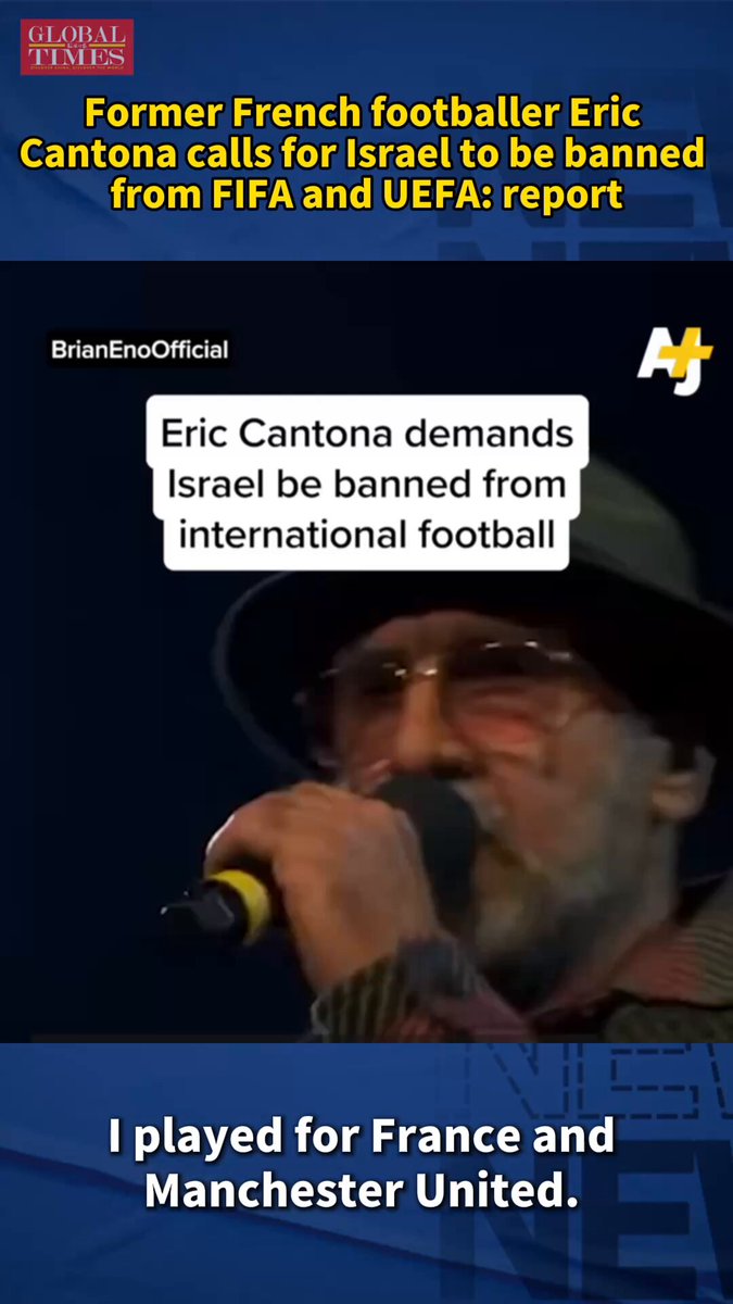 Eric Cantona'dan FIFA ve UEFA'ya İsrail Çağrısı