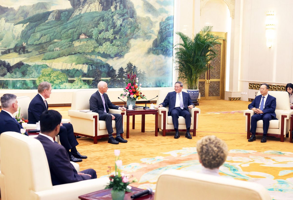 Çin Başbakanı Li Qiang, ABD Kongre Heyeti ile Beijing'de Görüştü