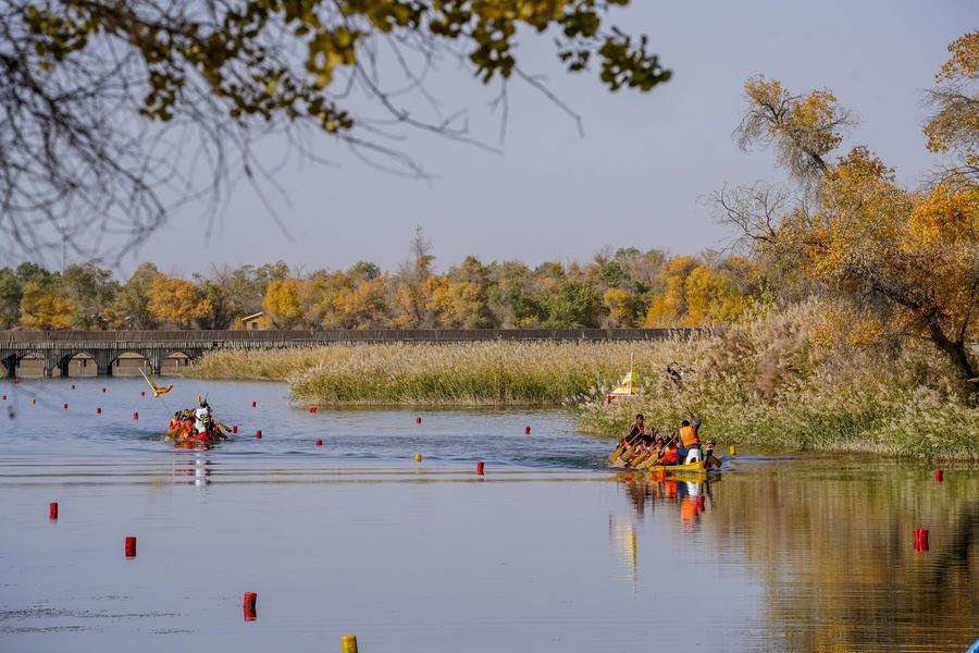 Xinjiang'da Geleneksel Dragon Boat Yarışları Coşkuyla Gerçekleştirildi