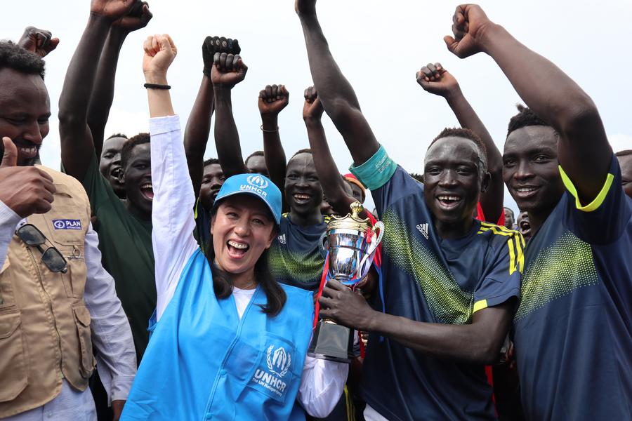 Etiyopya-Sudan Sınırındaki Mülteci Kampında Dostluk Maçı