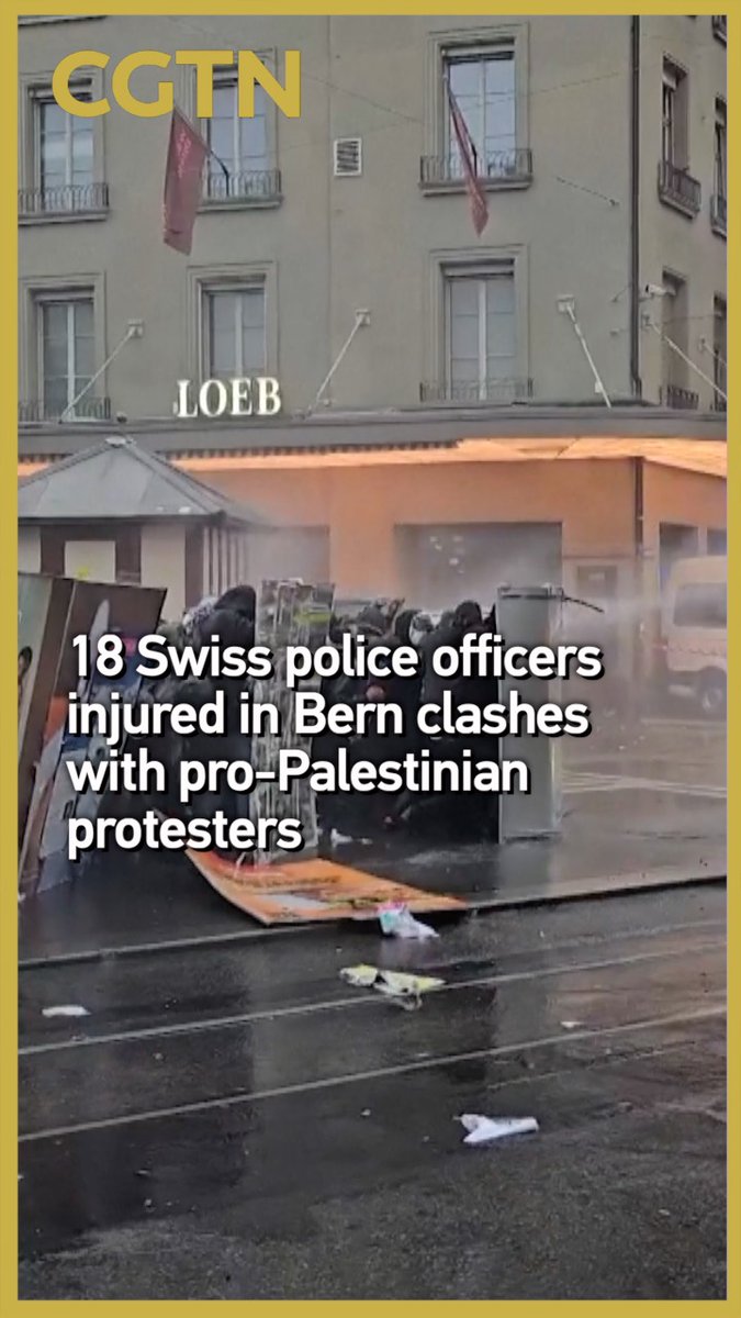 İsviçre'nin Bern Kentinde Protestocular ile Polis Arasında Çıkan Olaylarda 18 Polis Memuru Yaralandı