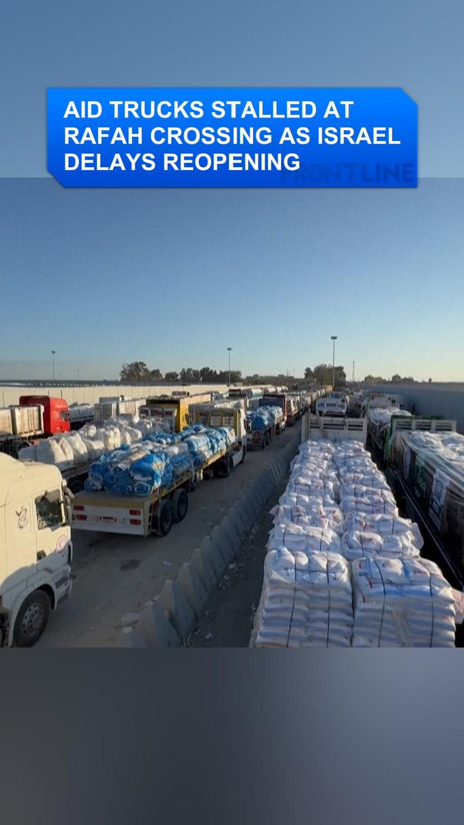 İsrail'in Rafah Geçiş Noktasını Yeniden Açmayı Geciktirmesi Nedeniyle İnsani Yardım Kamyonları Beklemede